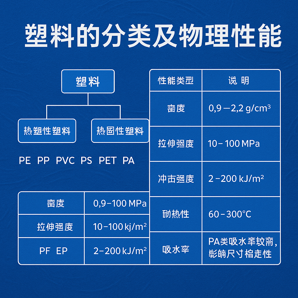 塑料的分类及物理性能对比表