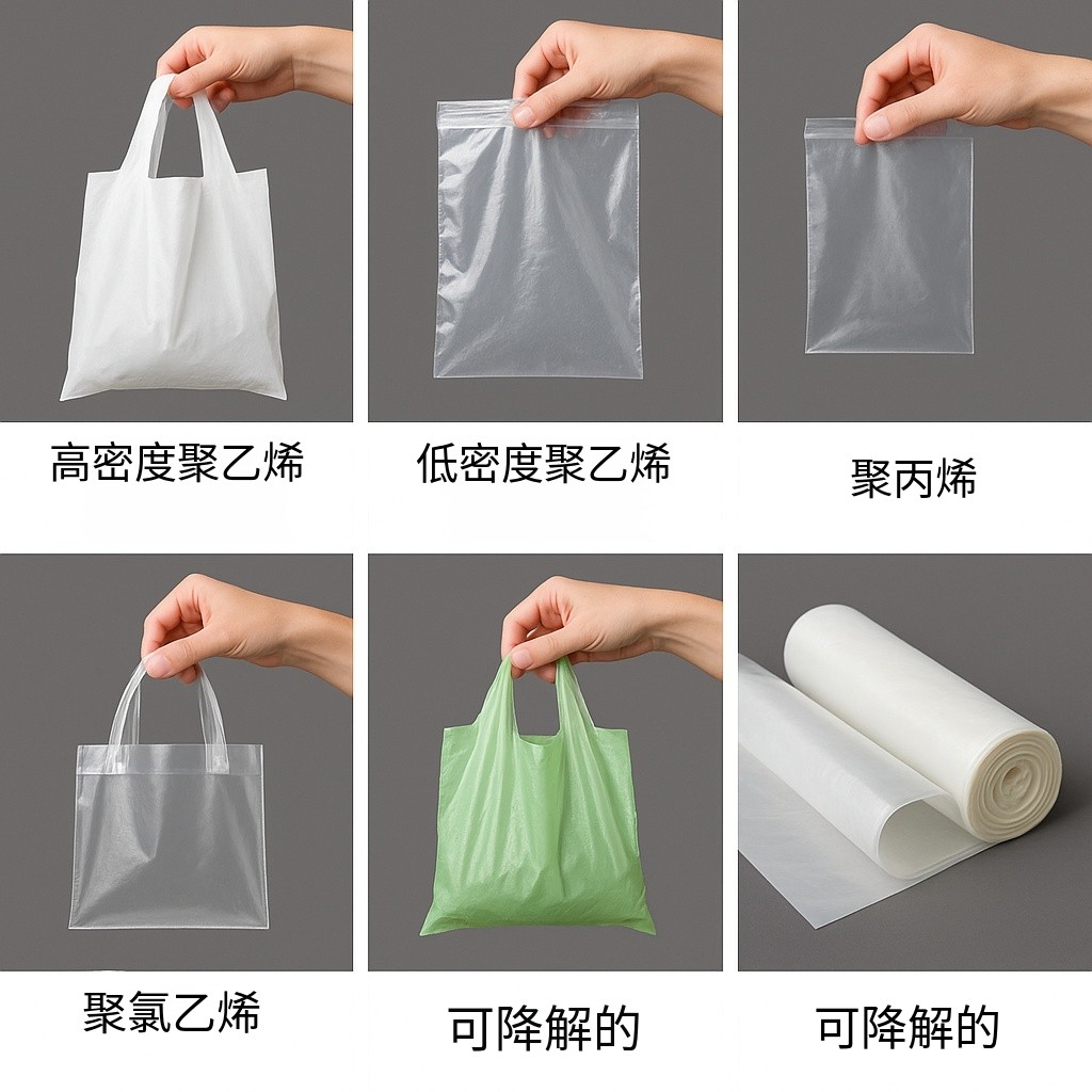 常见的塑料袋有哪些类型?(图文专业解析)(图2) 高压聚乙烯 LDPE 塑料袋示意图
