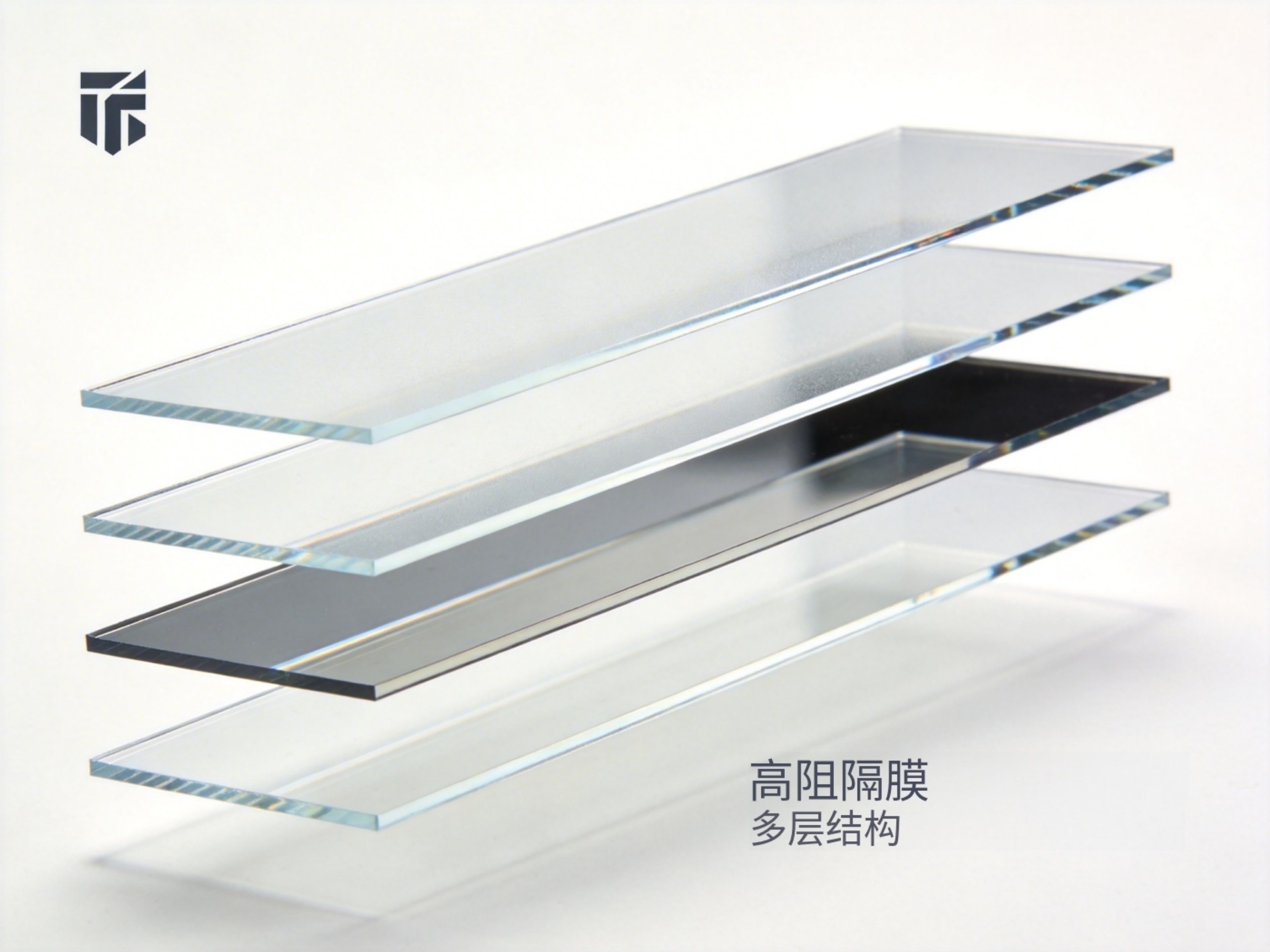 高阻隔复合膜多层结构示意，展示外层印刷层阻隔层与内层热封层在食品软包装中的作用