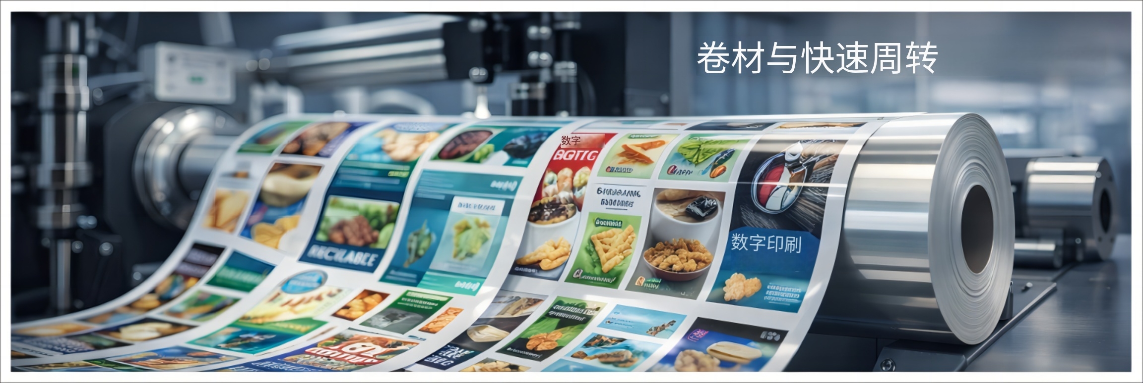 软包装卷膜与数码印刷短版快反生产场景