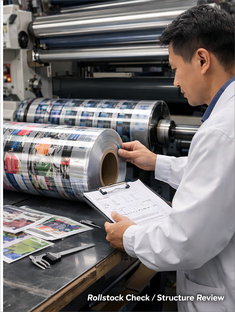 华益包装卷膜项目质检与结构确认场景